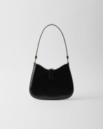 Prada Cleo Brushed Leather Shoulder Bag With Clasp Closure - Image 5